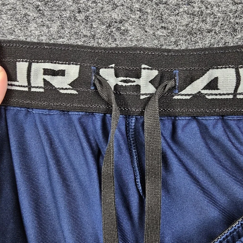 Under Armour HeatGear Shorts Men's XL Blue Athletic Training Gym Drawstring